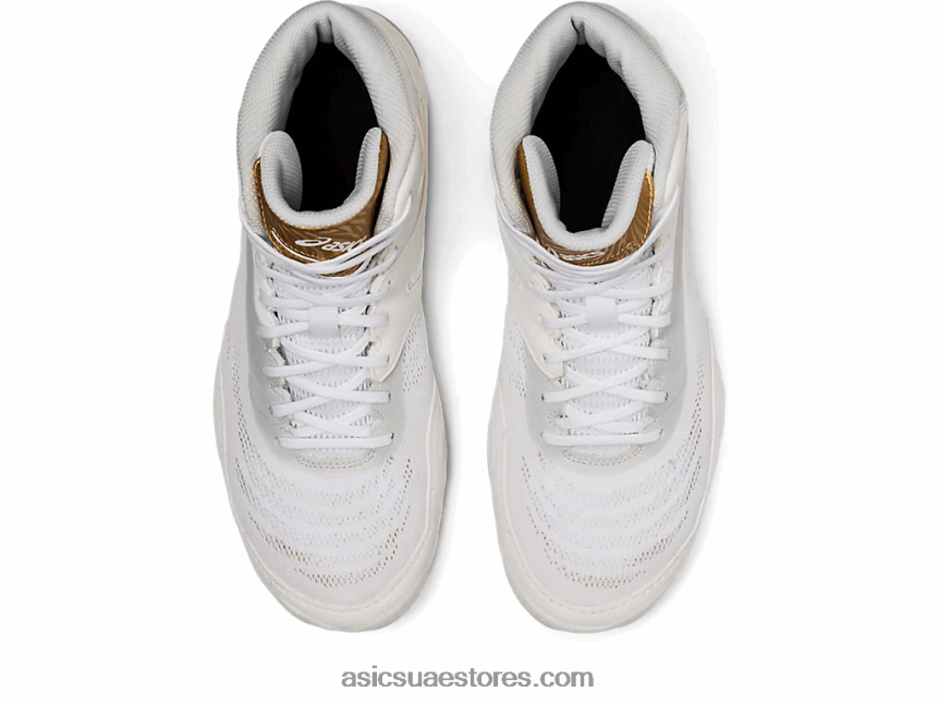 Asics أبيض / ذهب خالص انقسام النخبة 2N24DJ898