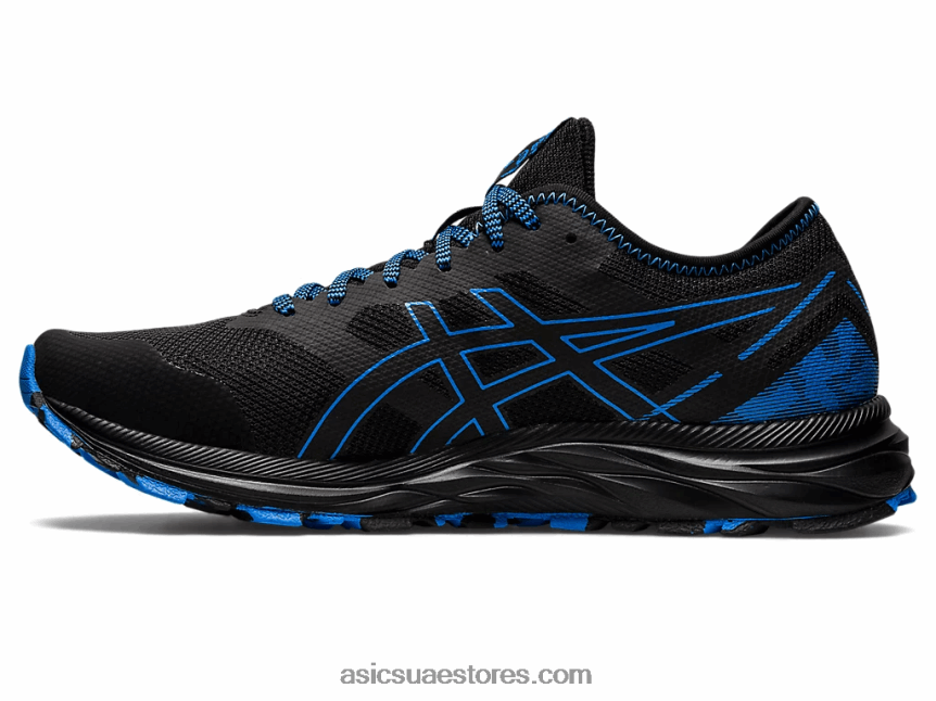Asics الساحل الأسود / الأزرق درب جل مثير 2N24DJ904