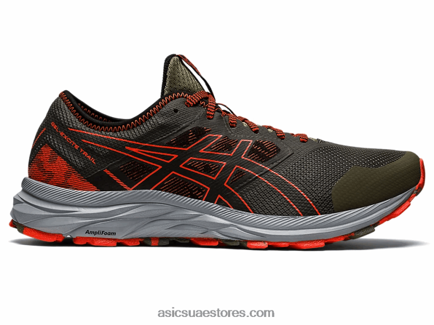 Asics عباءة خضراء / طماطم كرزية درب جل مثير 2N24DJ910
