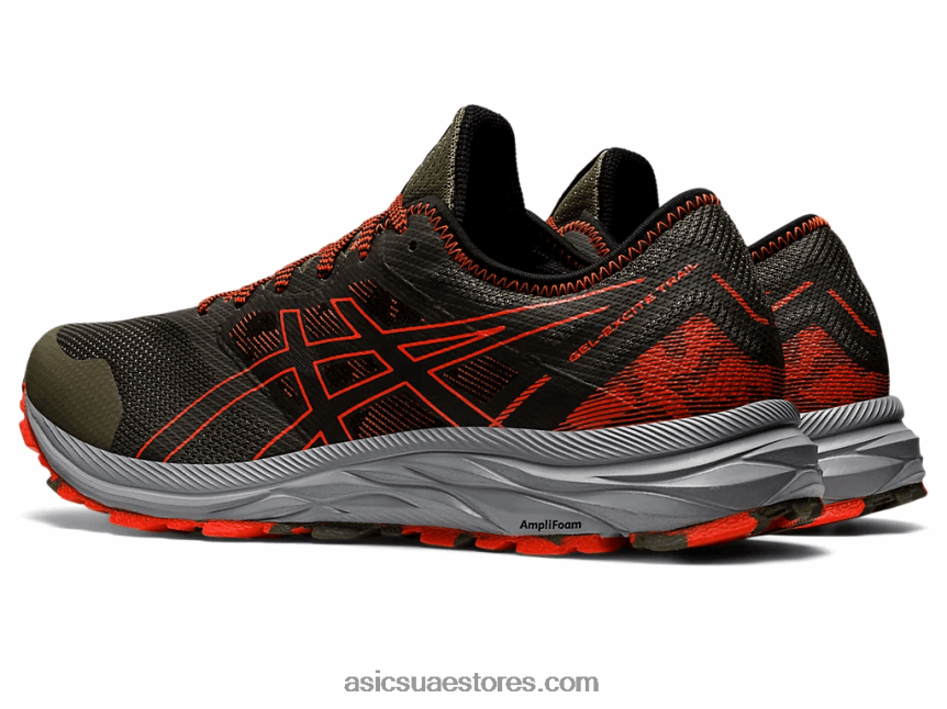 Asics عباءة خضراء / طماطم كرزية درب جل مثير 2N24DJ910