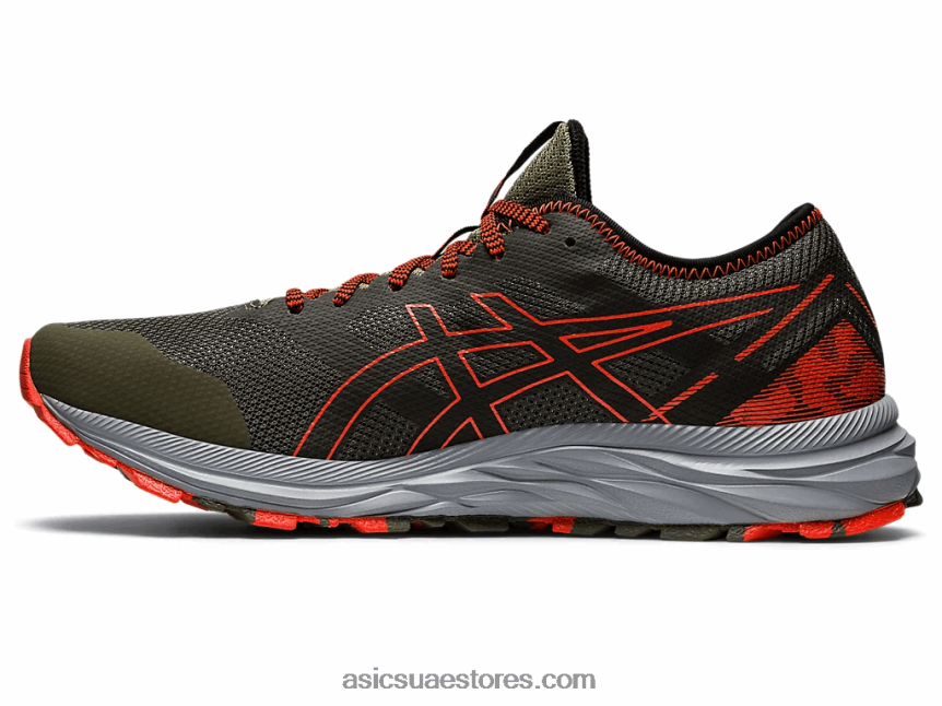 Asics عباءة خضراء / طماطم كرزية درب جل مثير 2N24DJ910