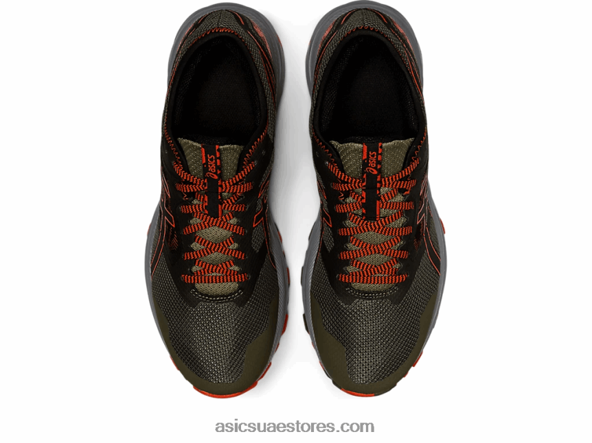 Asics عباءة خضراء / طماطم كرزية درب جل مثير 2N24DJ910