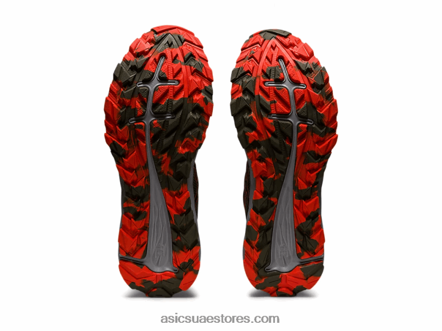 Asics عباءة خضراء / طماطم كرزية درب جل مثير 2N24DJ910
