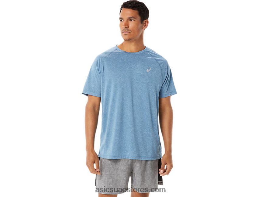 Asics هيذر اللازوردية مجموعة لايت جاهزة للرجال بأكمام قصيرة 2N24DJ928