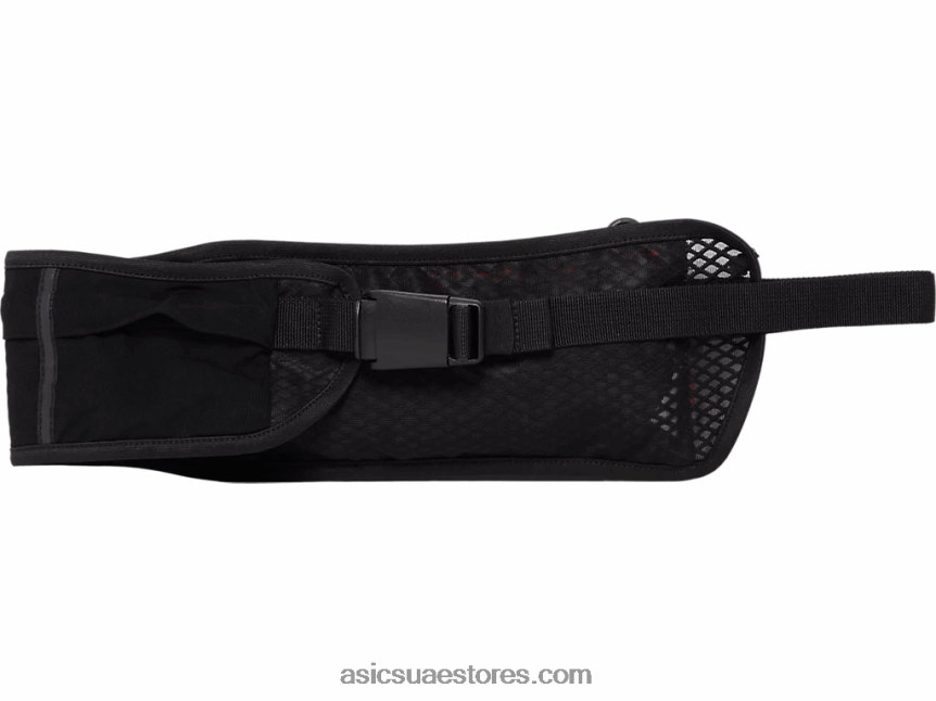 Asics أداء أسود / طماطم الكرز الحقيبة الخصر الكبيرة 2N24DJ954