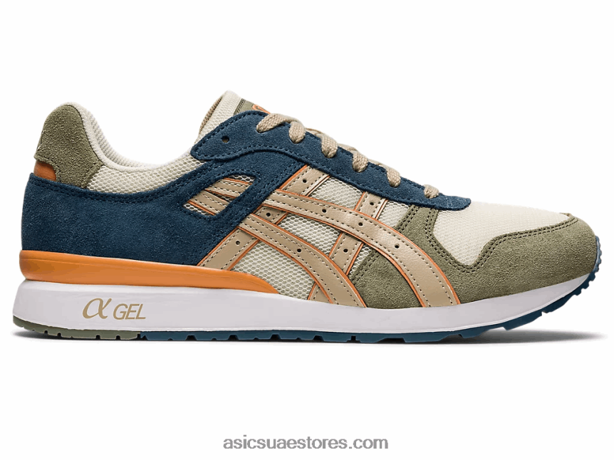 Asics كريم / ريش رمادي جي تي الثاني 2N24DJ981