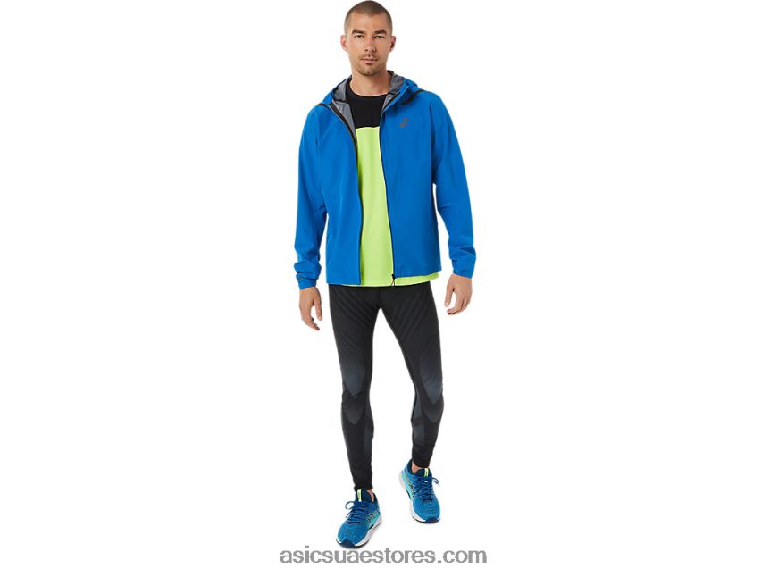 Asics محرك البحيرة جاكيت تسريع مقاوم للماء 2.0 للرجال 2N24DJ1351