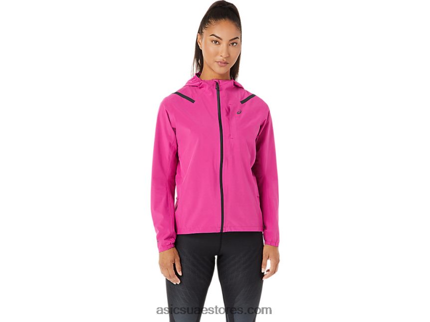 Asics الفوشيه الأحمر جاكيت تسريع مقاوم للماء 2.0 للسيدات 2N24DJ3274