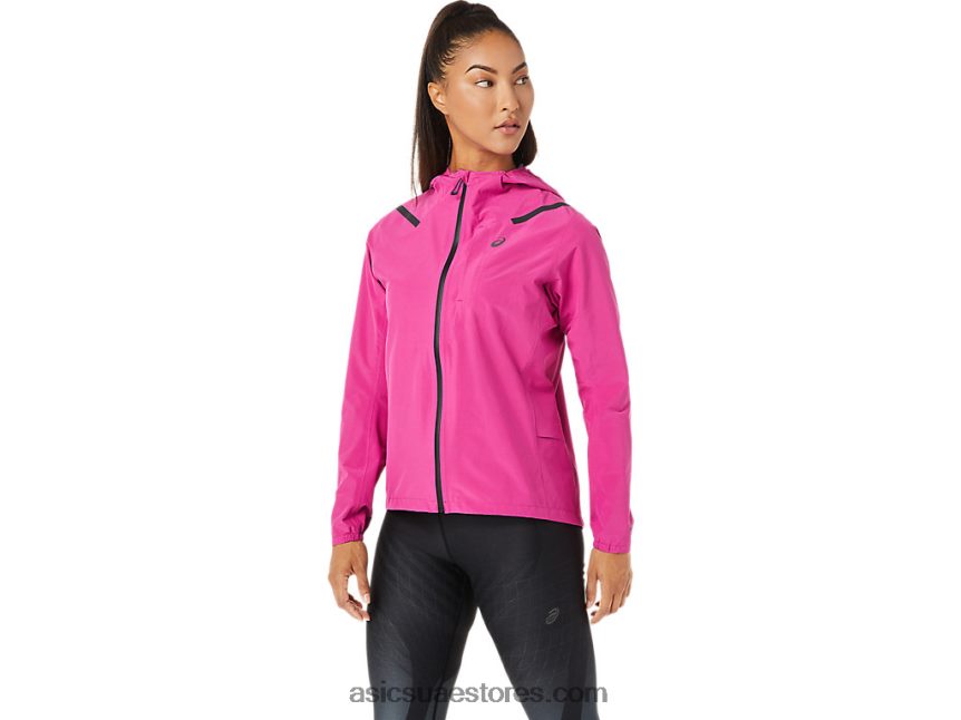 Asics الفوشيه الأحمر جاكيت تسريع مقاوم للماء 2.0 للسيدات 2N24DJ3274