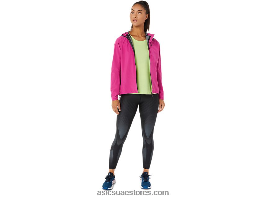 Asics الفوشيه الأحمر جاكيت تسريع مقاوم للماء 2.0 للسيدات 2N24DJ3274