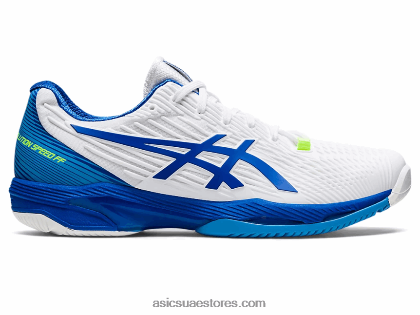 Asics أبيض / تونة زرقاء سرعة الحل صص 2 2N24DJ1002