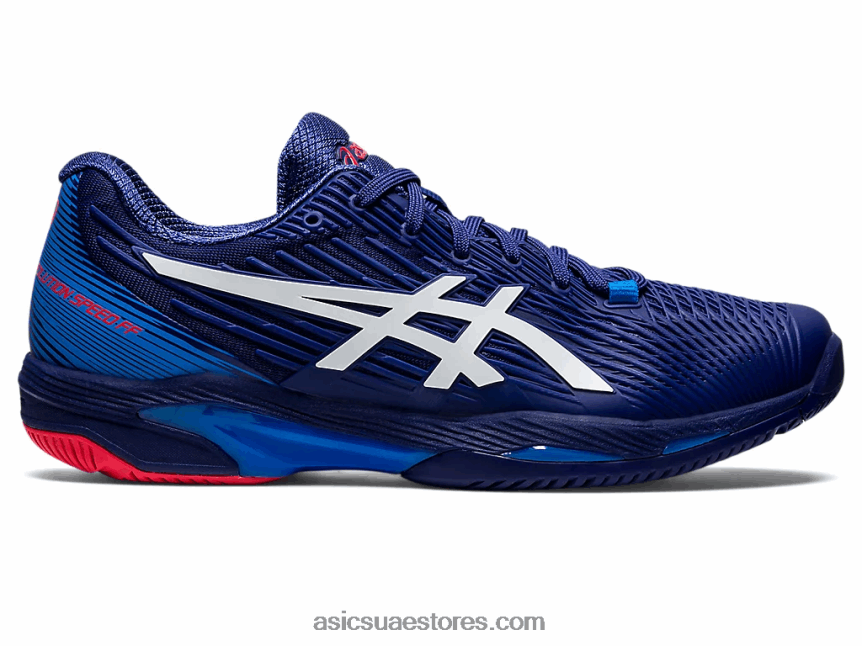 Asics الغوص الأزرق / الأبيض سرعة الحل صص 2 2N24DJ1151