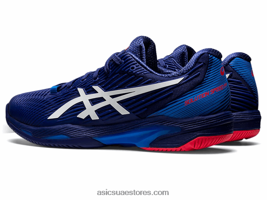 Asics الغوص الأزرق / الأبيض سرعة الحل صص 2 2N24DJ1151