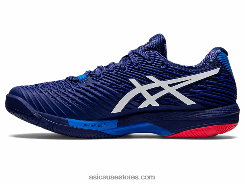 Asics الغوص الأزرق / الأبيض سرعة الحل صص 2 2N24DJ1151