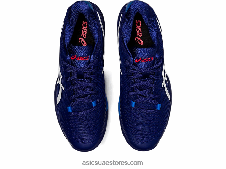 Asics الغوص الأزرق / الأبيض سرعة الحل صص 2 2N24DJ1151