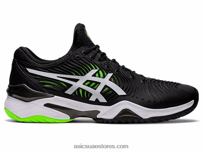 Asics أسود / أبو بريص أخضر محكمة وما يليها 2 2N24DJ1166