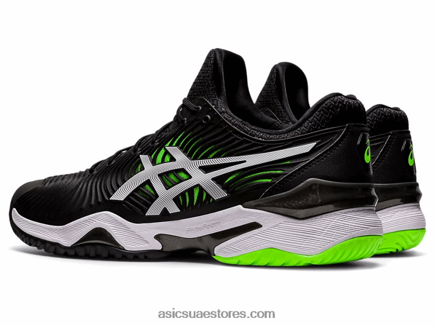 Asics أسود / أبو بريص أخضر محكمة وما يليها 2 2N24DJ1166
