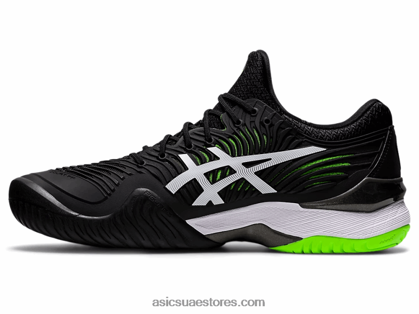 Asics أسود / أبو بريص أخضر محكمة وما يليها 2 2N24DJ1166