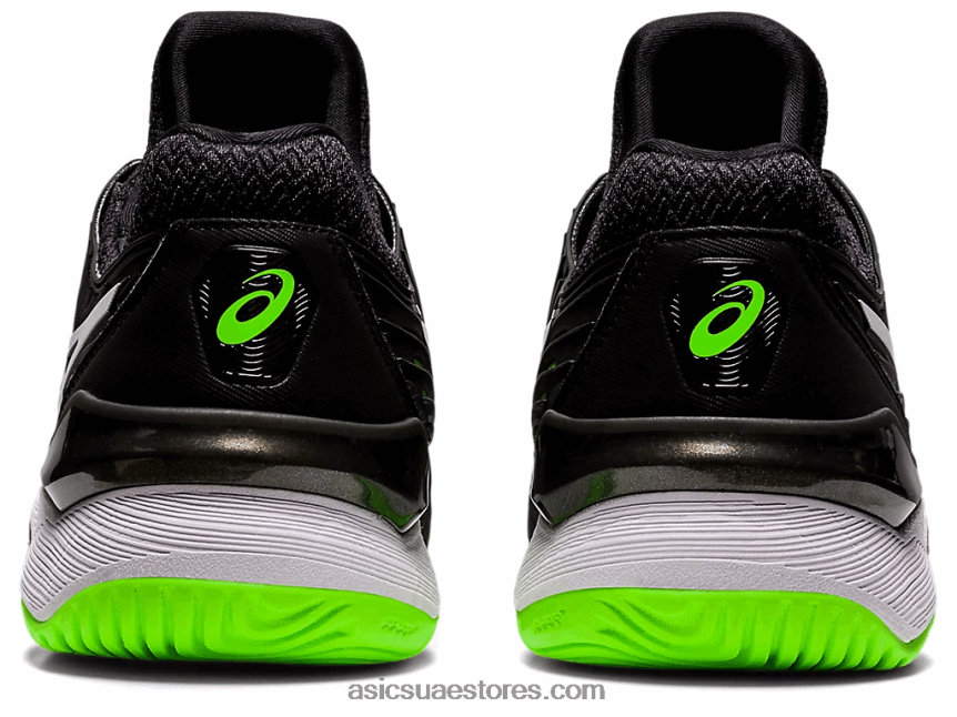 Asics أسود / أبو بريص أخضر محكمة وما يليها 2 2N24DJ1166