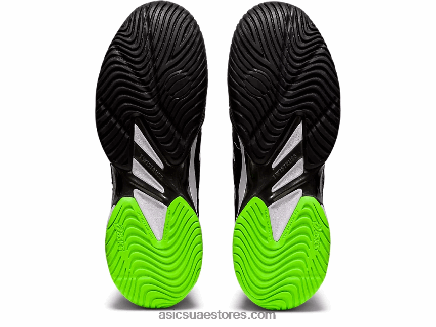 Asics أسود / أبو بريص أخضر محكمة وما يليها 2 2N24DJ1166