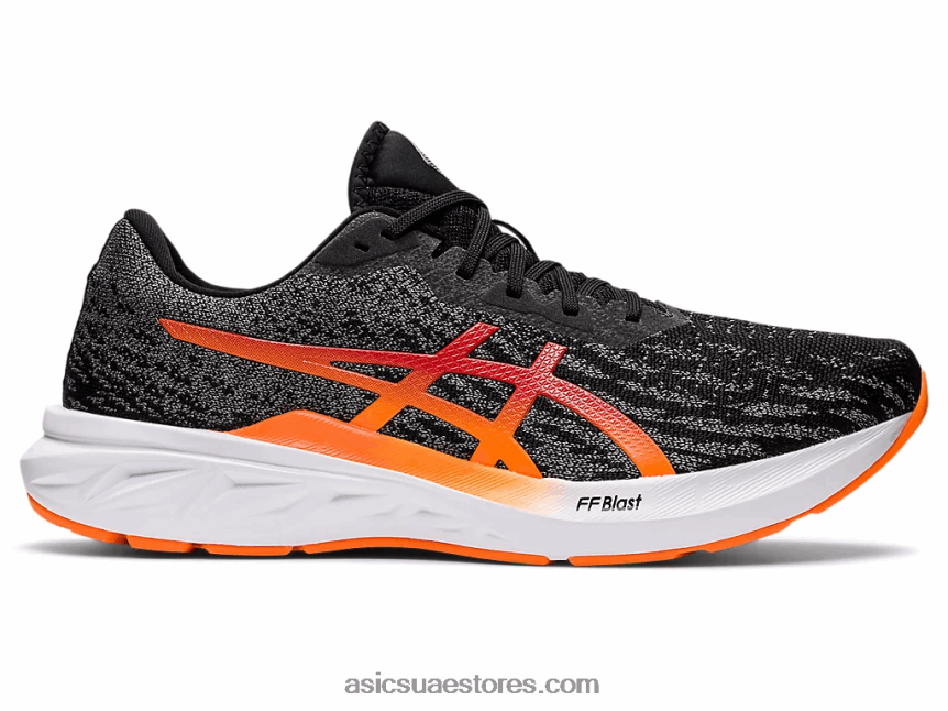 Asics أسود / برتقالي صادم دينابلست 2 2N24DJ1486