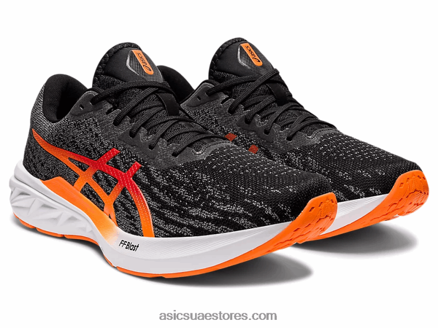 Asics أسود / برتقالي صادم دينابلست 2 2N24DJ1486