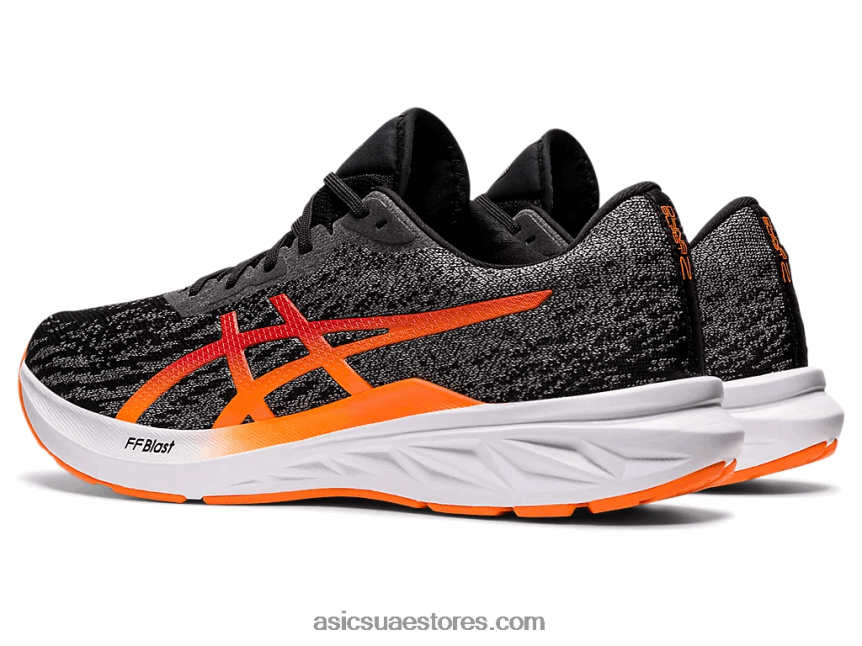 Asics أسود / برتقالي صادم دينابلست 2 2N24DJ1486