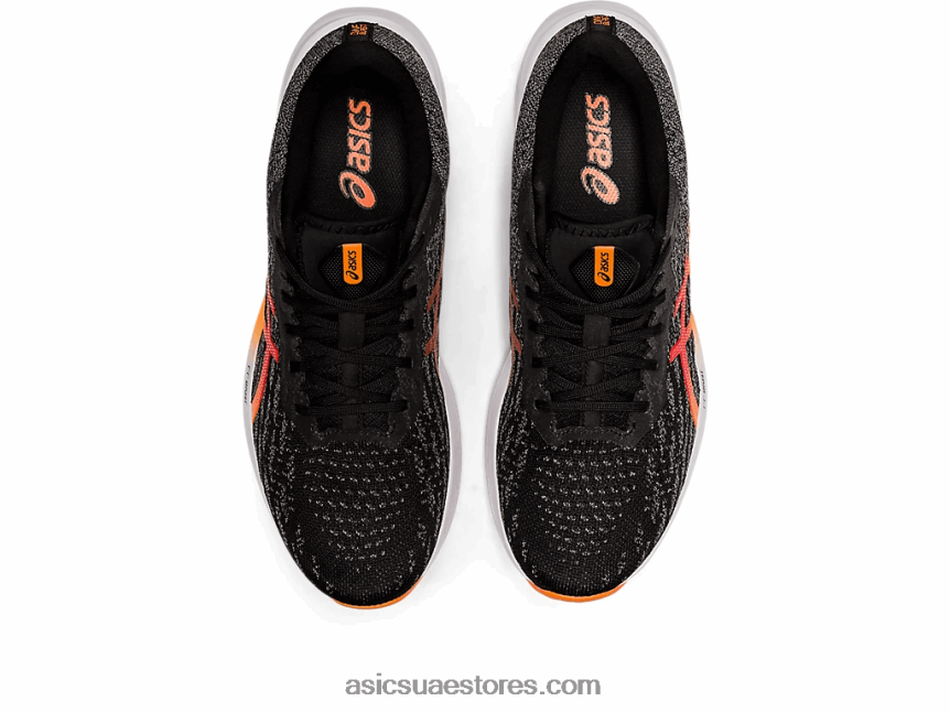 Asics أسود / برتقالي صادم دينابلست 2 2N24DJ1486