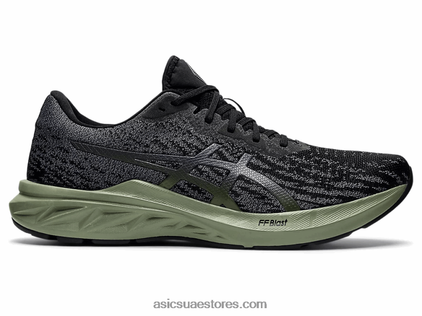 Asics أسود / رمادي الناقل دينابلست 2 2N24DJ1519