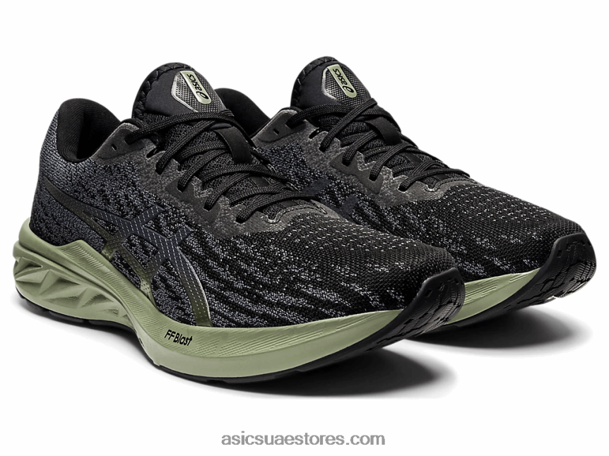 Asics أسود / رمادي الناقل دينابلست 2 2N24DJ1519
