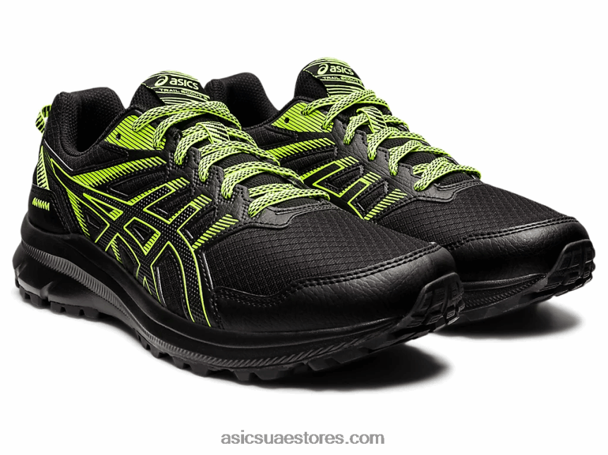 Asics أسود / أخضر خطر درب الكشف 2 2N24DJ1535