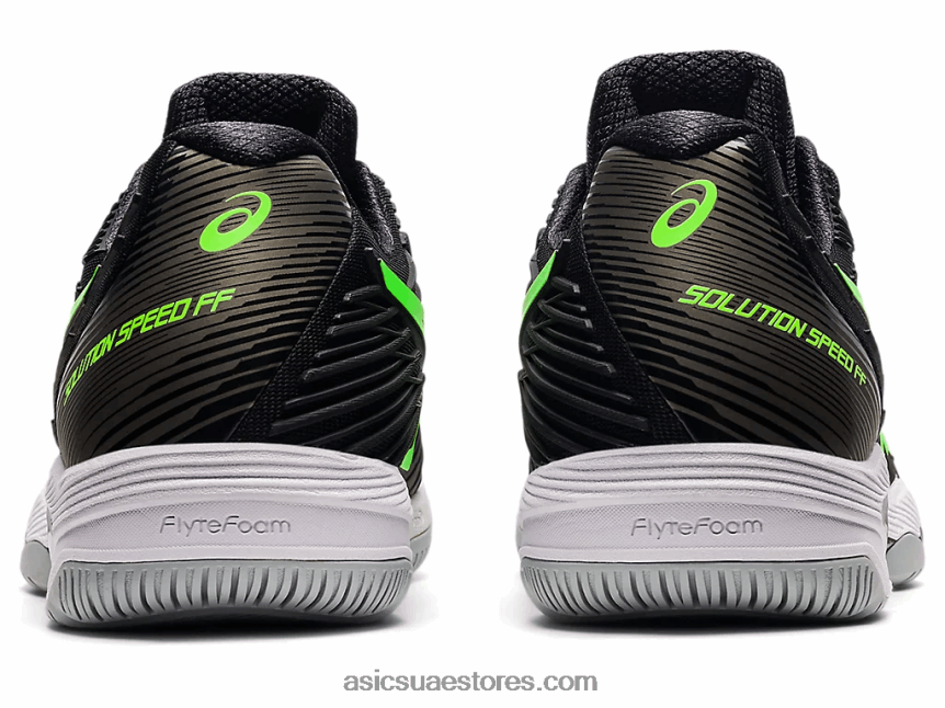 Asics أسود / أبو بريص أخضر سرعة الحل صص 2 2N24DJ1541