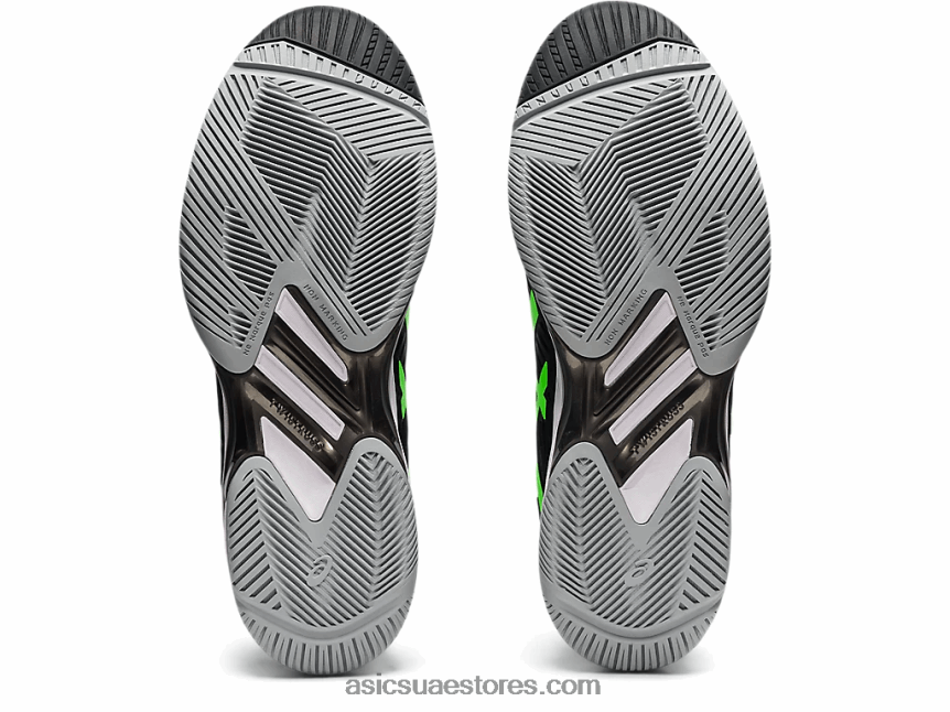 Asics أسود / أبو بريص أخضر سرعة الحل صص 2 2N24DJ1541