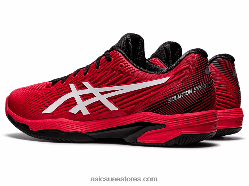 Asics أحمر كهربائي / أبيض سرعة الحل صص 2 2N24DJ1660