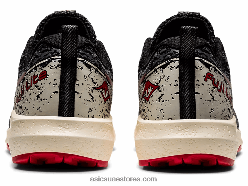 Asics أسود / أحمر كهربائي فوجي لايت 2 2N24DJ1661