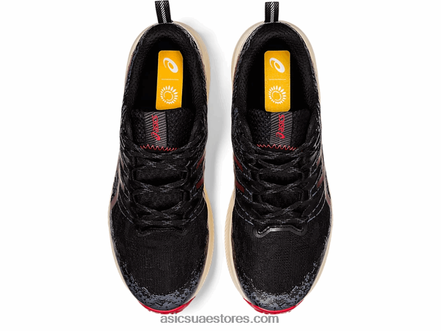 Asics أسود / أحمر كهربائي فوجي لايت 2 2N24DJ1661