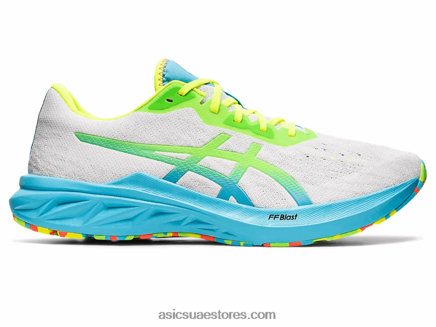 Asics أبيض / أبو بريص أخضر دينابلست 2 2N24DJ1738