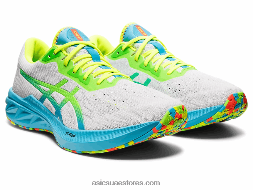 Asics أبيض / أبو بريص أخضر دينابلست 2 2N24DJ1738