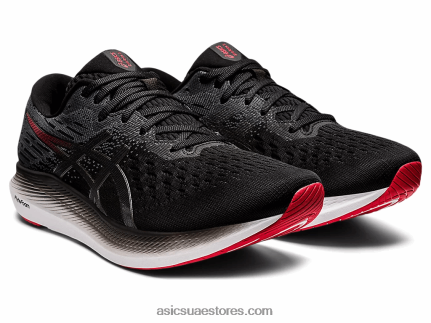 Asics أسود / أحمر كهربائي إيفورايد 2 2N24DJ1781