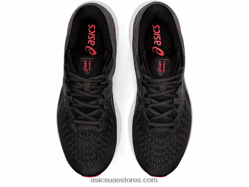 Asics أسود / أحمر كهربائي إيفورايد 2 2N24DJ1781