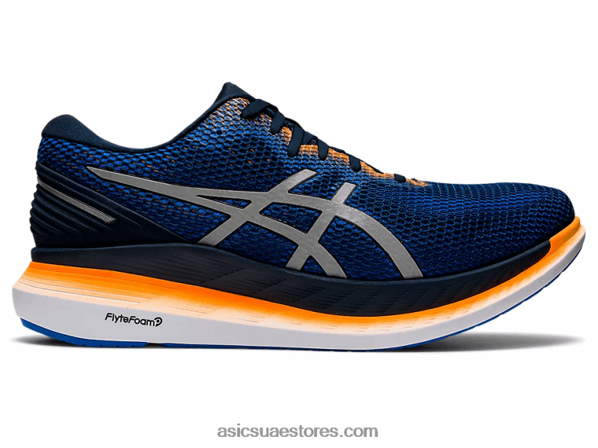 Asics الأزرق الفرنسي / الفضة النقية طائرة شراعية 2 لايت شو 2N24DJ1800