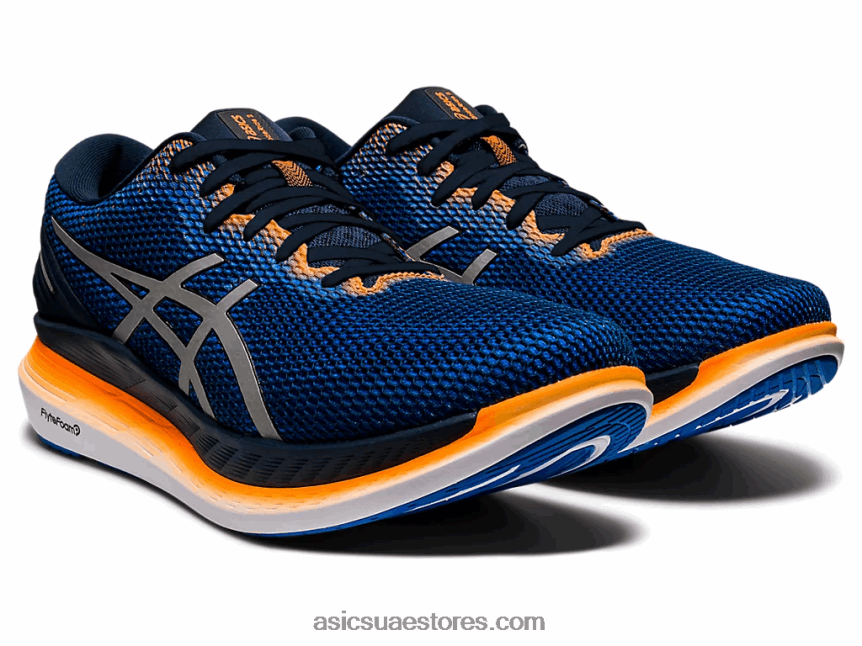Asics الأزرق الفرنسي / الفضة النقية طائرة شراعية 2 لايت شو 2N24DJ1800