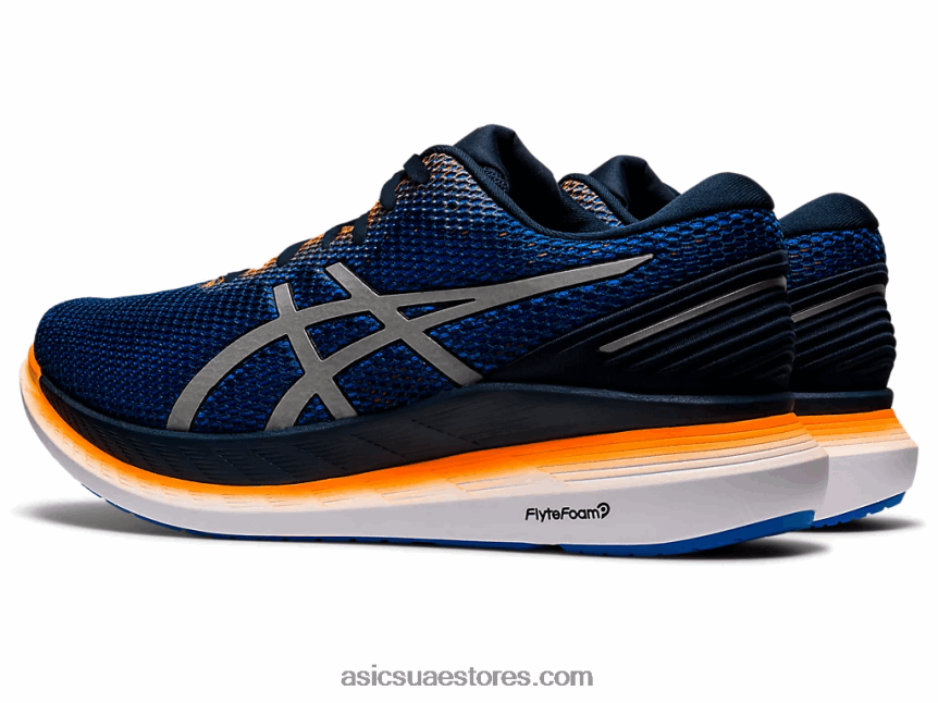 Asics الأزرق الفرنسي / الفضة النقية طائرة شراعية 2 لايت شو 2N24DJ1800