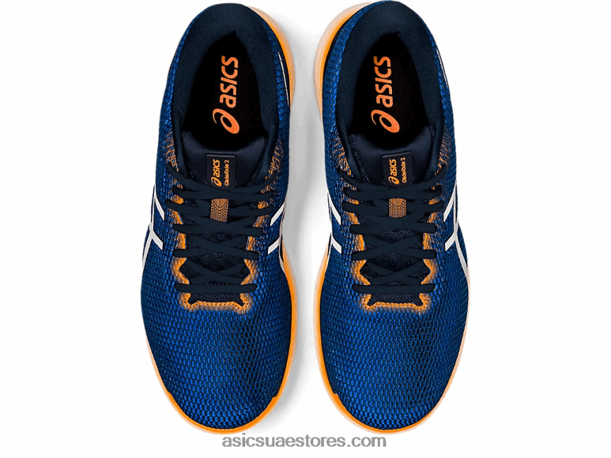Asics الأزرق الفرنسي / الفضة النقية طائرة شراعية 2 لايت شو 2N24DJ1800