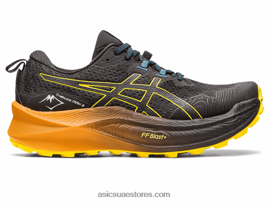 Asics أسود / أصفر ذهبي ترابوكو ماكس 2 2N24DJ188
