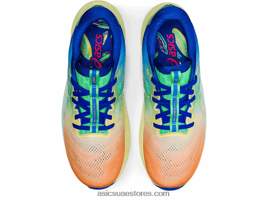 Asics زميل أصفر / أبيض جل نيمبوس لايت 2 لام 2N24DJ1942