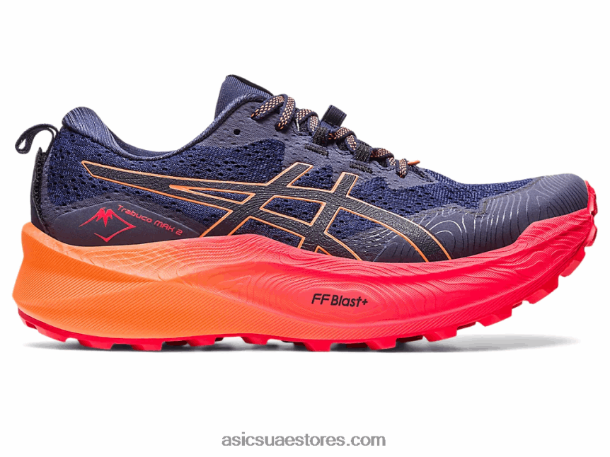 Asics سواد منتصف الليل ترابوكو ماكس 2 2N24DJ195