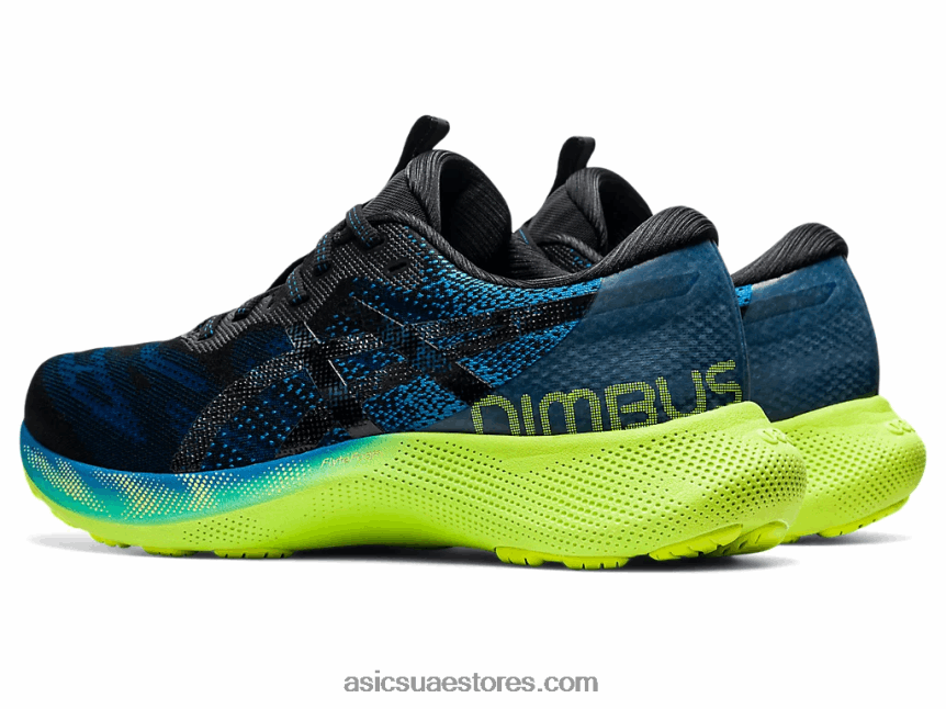 Asics تولد من جديد أزرق / أسود هلام نيمبوس لايت 2 2N24DJ1970