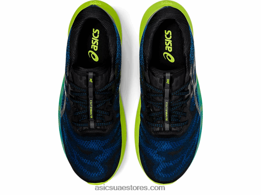 Asics تولد من جديد أزرق / أسود هلام نيمبوس لايت 2 2N24DJ1970