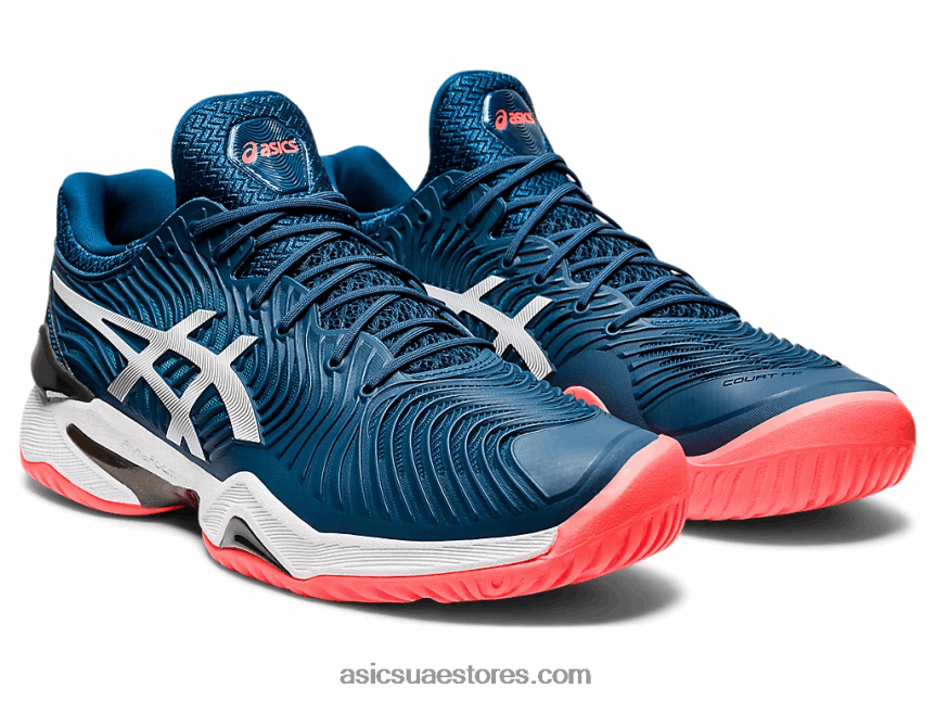 Asics ماكو أزرق / أبيض محكمة وما يليها 2 2N24DJ2065